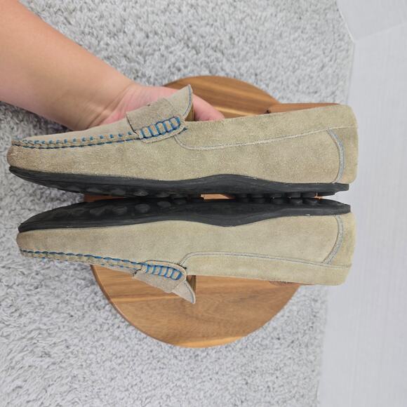 Alan Payne Gray Suede Casual Business Office Daily Driving Penny Loafer Mens 9 - Picture 8 of 16